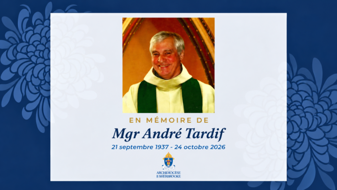 Décès de Mgr André Tardif à l'âge de 89 ans