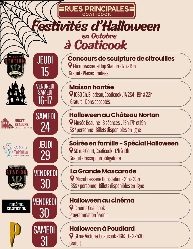 Coaticook se prépare pour deux semaines d’Halloween